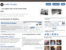 Tablet Screenshot of lesliefranke.com